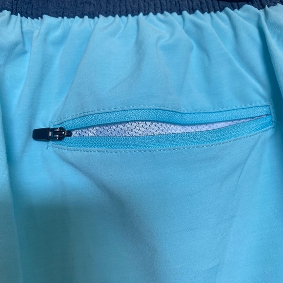 Men’s George swim trunks, size 32-34, light blue & navy - Picture 3 of 5